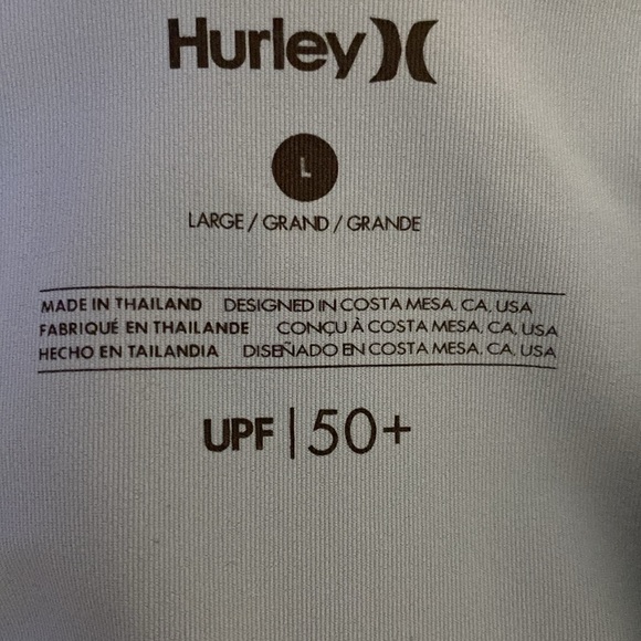Hurley light blue beach wear, sun protection of 50 - Picture 5 of 6